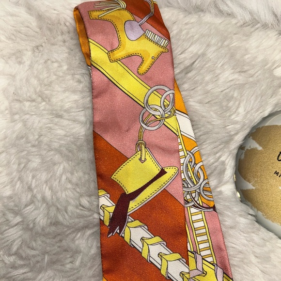 Hermes Brides Et Gris-Gris Bandeau - Picture 12 of 13